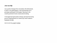 Tablet Screenshot of jornvandijk.com